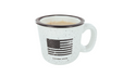 15 oz. Campfire Mug USA Flag Black/White