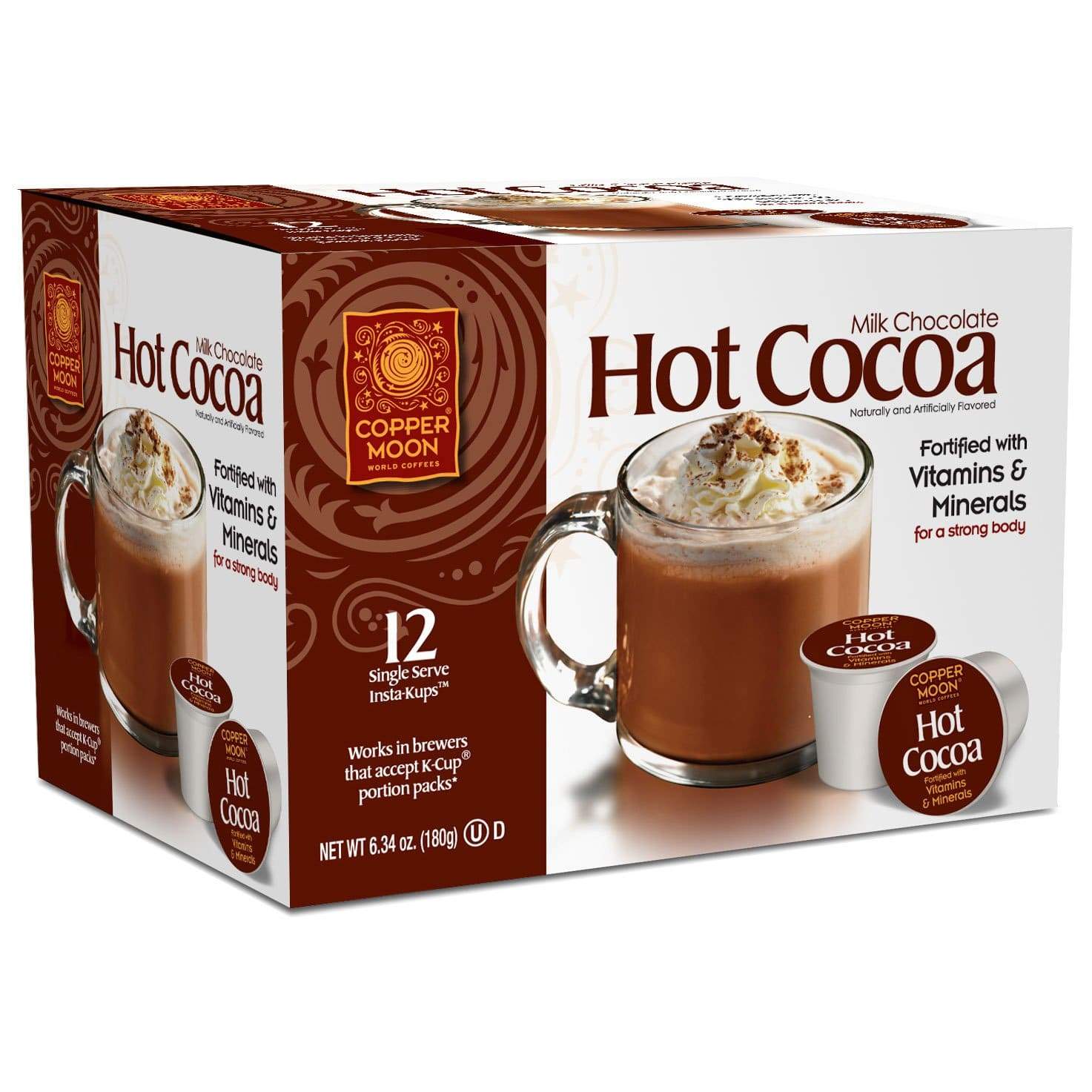 Copper Moon InstaKup for K Cup and capsule brewers Milk Chocolate Hot Cocoa