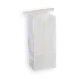 Half Pound Coffee Bags with Tin Ties - WHITE