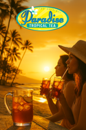 Paradise Tropical Iced Tea – 50 Filter Packs (Restaurant-Style, 1-Gallon Brew Bags)