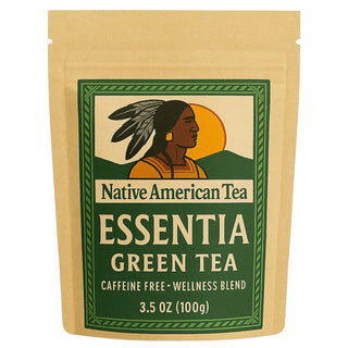 Essentia Green Tea – 12-Pack of 3.5 oz (100g) Loose Leaf Herbal Tea – Naturally Caffeine-Free Wellness Blend