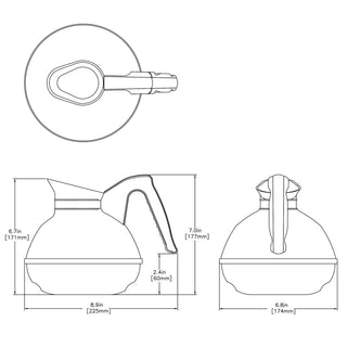 Easy Pour®, Orange handle, Case of 3 - 06101.0103