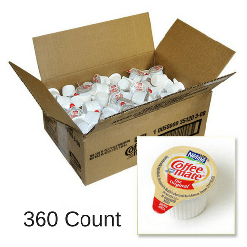 Coffee-mate Original Liquid Creamer Singles, 360 Count Cups