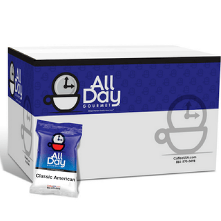 All Day Gourmet Coffee - Classic American Roast - 1.25oz Pillow Packs - Coffee Wholesale USA