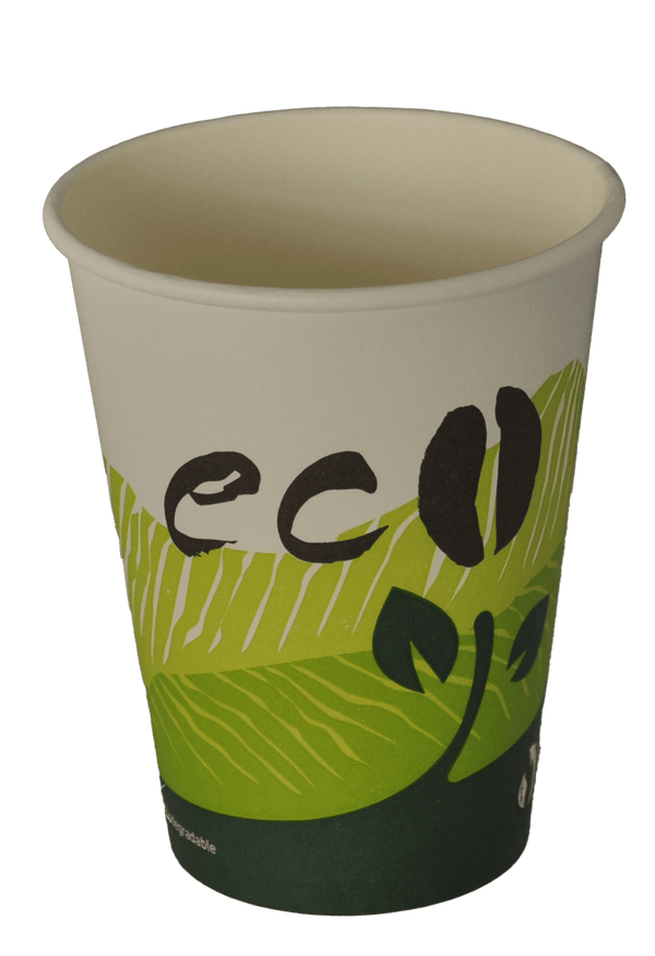Compostable Single Wall Hot Cups (100 count) 12 oz