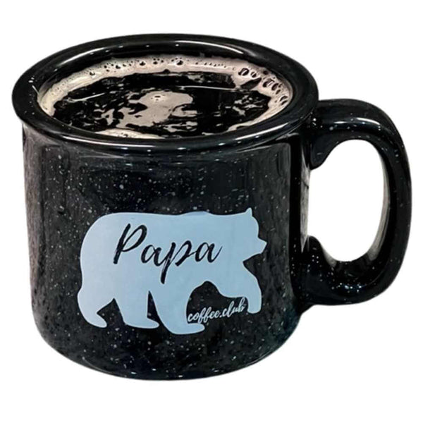 Mama Bear Cup Black Ceramic Mug 15 ounce