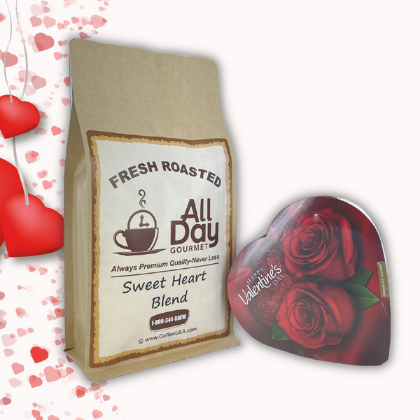 Sweet Heart Blend Valentines Special Roast 1lb - Fresh Roasted (All Day Gourmet)