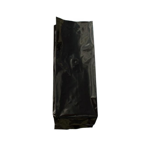 Foil Gusseted Coffee Bag with Valve - BLACK - 12-16 Ounce