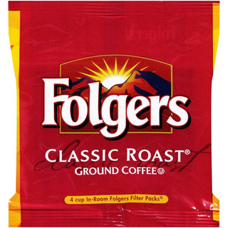In Room Service Folgers Coffee - Regular - 200 Filter Packs - 4 Cup .6 oz.