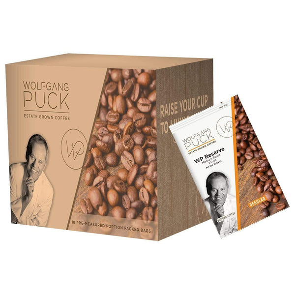 Wolfgang Puck Coffee - 2oz Pillow Packs - WP Chef's Reserve - 18 count box