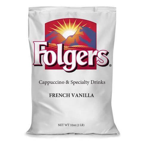 Folgers Cappuccino Mix - French Vanilla - Coffee Wholesale USA