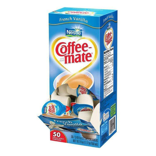 Coffee-mate Liquid Creamer Tubs - French Vanilla - 50ct Box