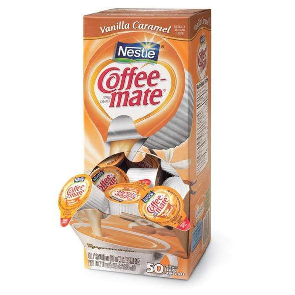 Coffee-mate Liquid Creamer Tubs - Vanilla Caramel - 50ct Box