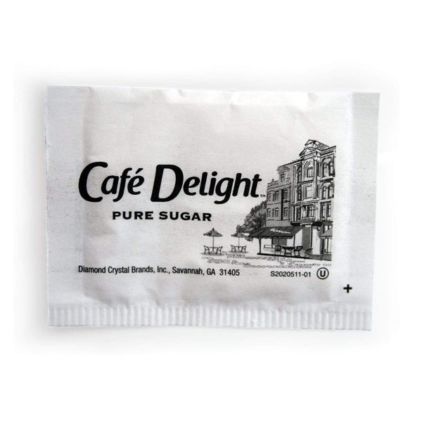 Cafe Delight Sugar Packets - 0.1oz Packets - Retail Box of 100