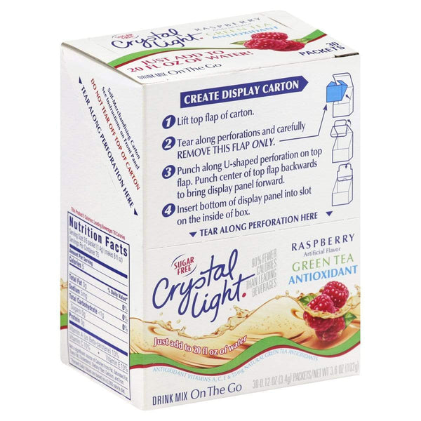 Crystal Light Drink Mix - Raspberry Green Tea - On The Go Sticks - 120 Count Packets